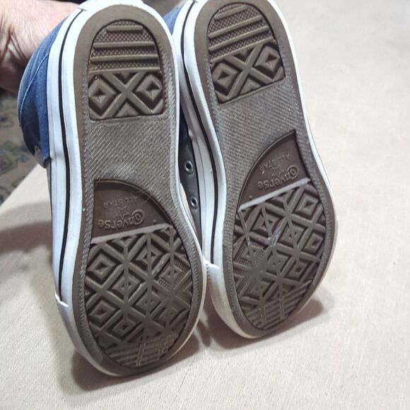 CONVERSE ALL STAR Chuck Taylor 665357F Gray Blue Sneakers Junior Size 5 - Picture 6 of 10